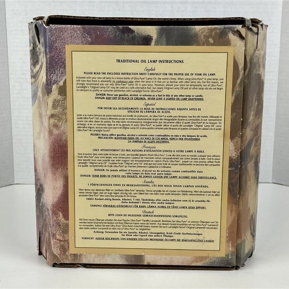 Lamp Light Farms Petite Bordeaux Oil Lamp Set of 2 Includes Lamp Oil - Picture 3 of 13